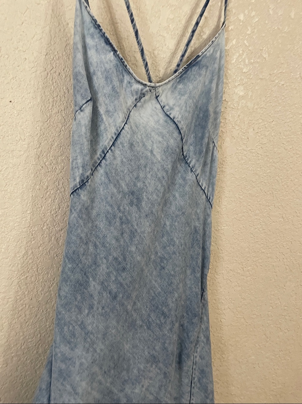 Strappy Light Wash Denim Dress By GAP